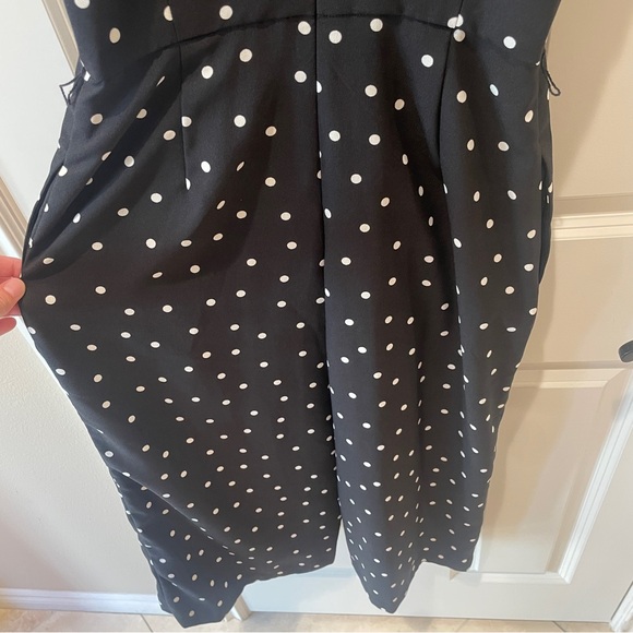 Banana Republic Polka Dot Capri Pant Jumpsuit Size 4 Petite - Picture 6 of 9